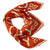 Givenchy Scarf Orange 4G Design - Square Twill Silk Foulard 2024 Collection