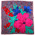 Vivienne Silk Scarf Violet Green Paisley Floral  Design - Large 35 Inch Square Scarf SALE