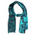 Versace Scarf New Turquoise Black 
