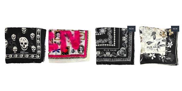 New Luxury Scarves Elie Saab, Givenchy, A. McQueen