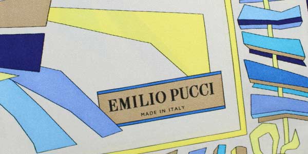 New Emilio Pucci Twill Silk Foulards