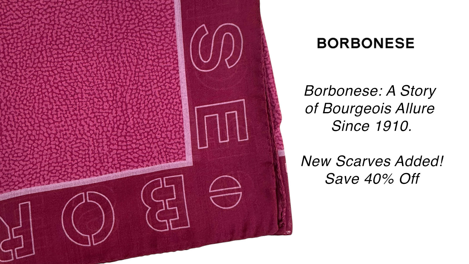 Borbonese Scarves Sale