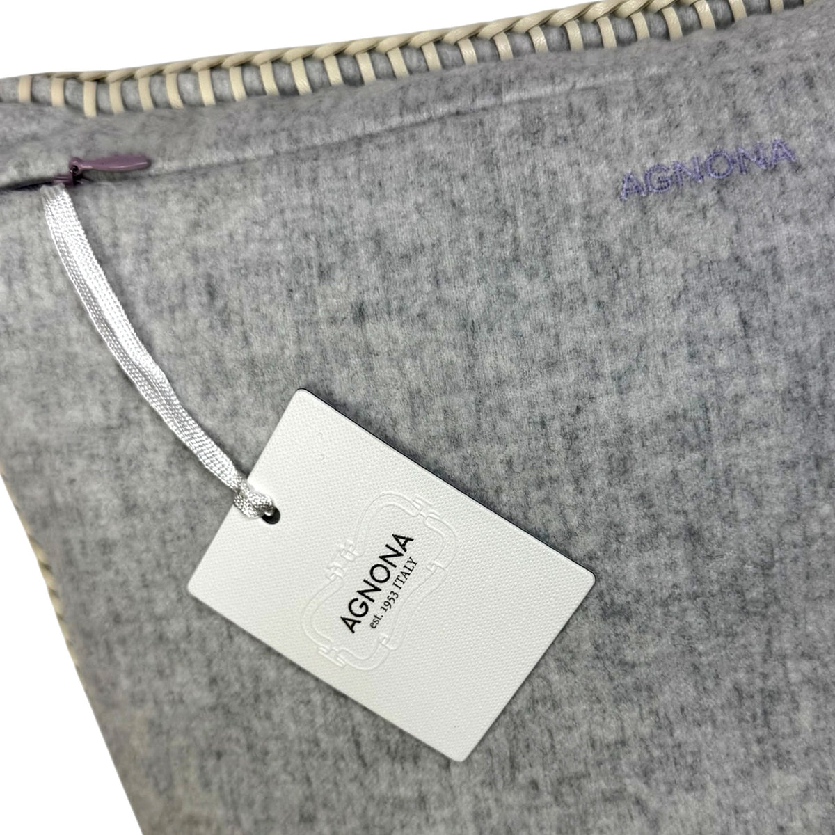Agnona Cashmere Pillow Gray