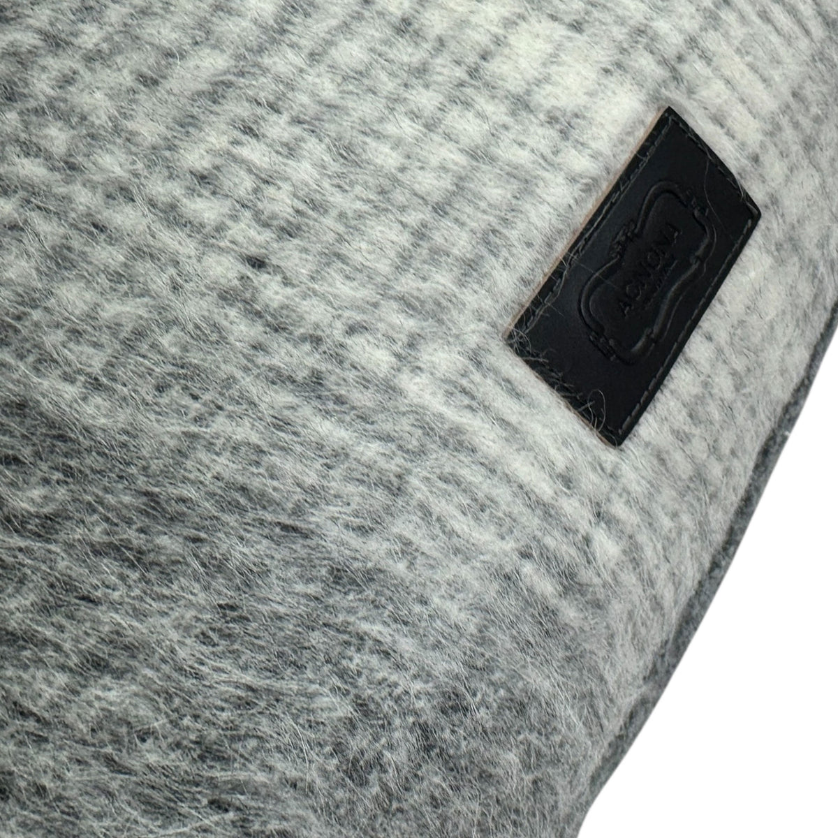 Agnona Pillow Gray - Alpaca Wool Silk - Large