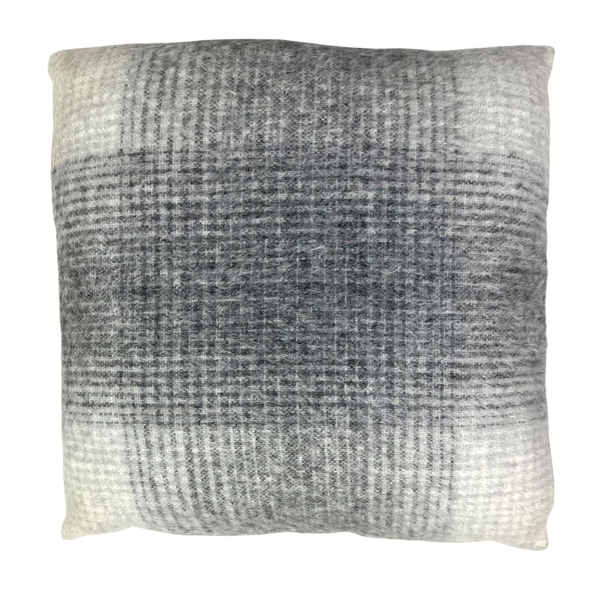 Agnona Pillow Gray Desgin Wool Cashmere - Made In Italy