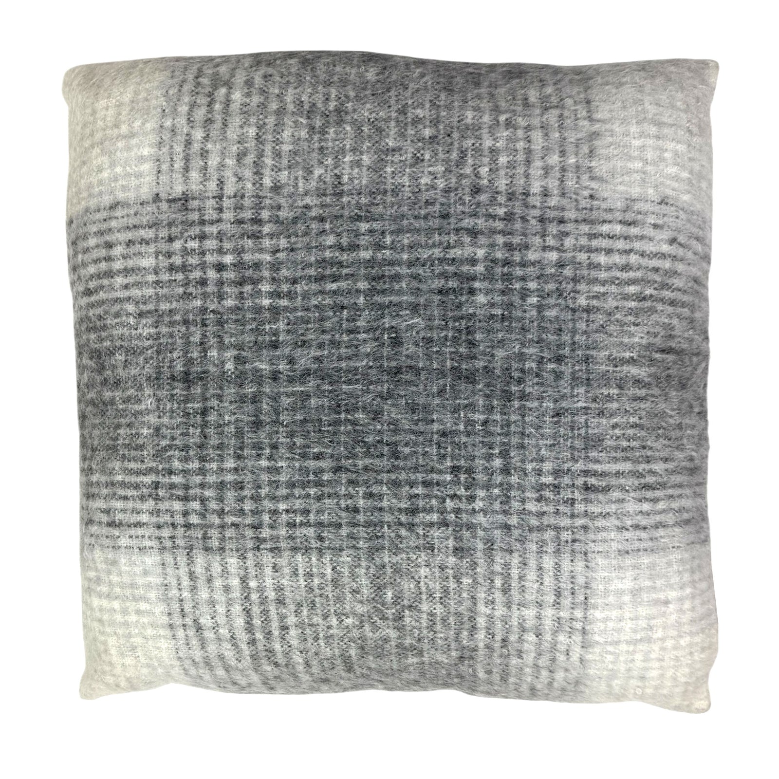 Agnona Pillow Gray Desgin Wool Cashmere - Made In Italy