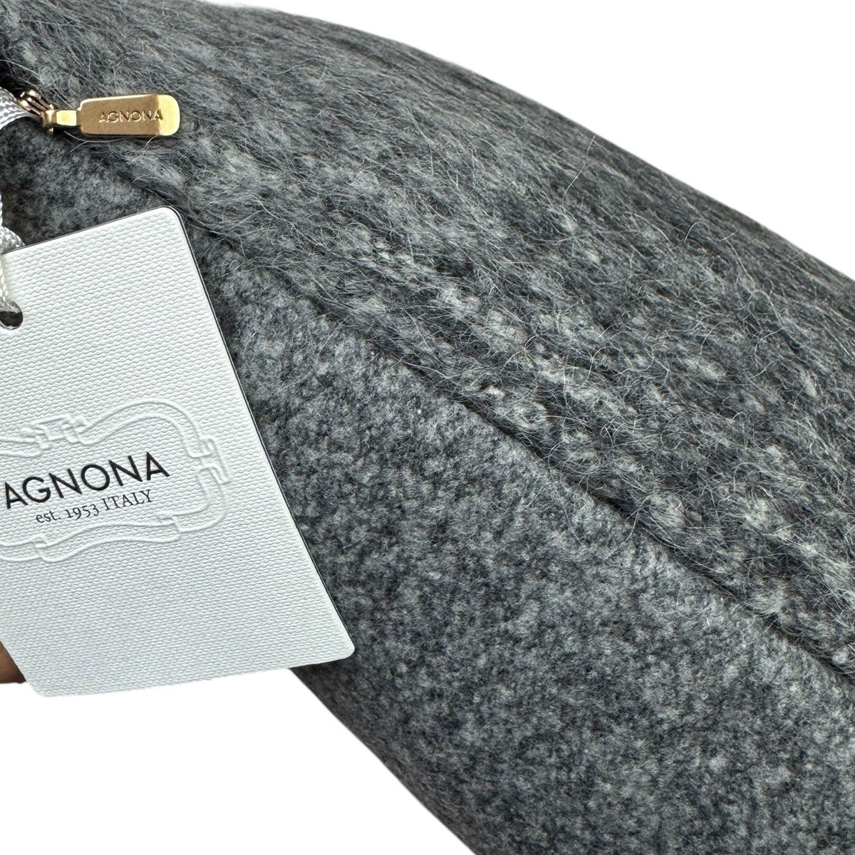 Agnona Pillow Granite Wool Alpaca Silk
