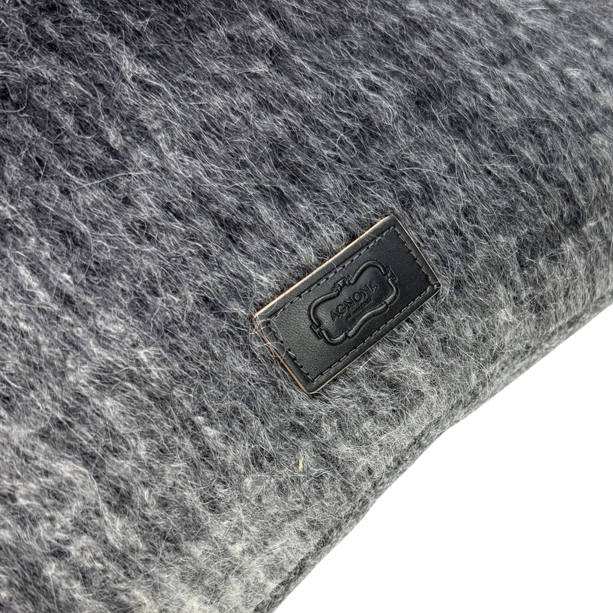 Agnona Pillow Granite Wool Alpaca Silk