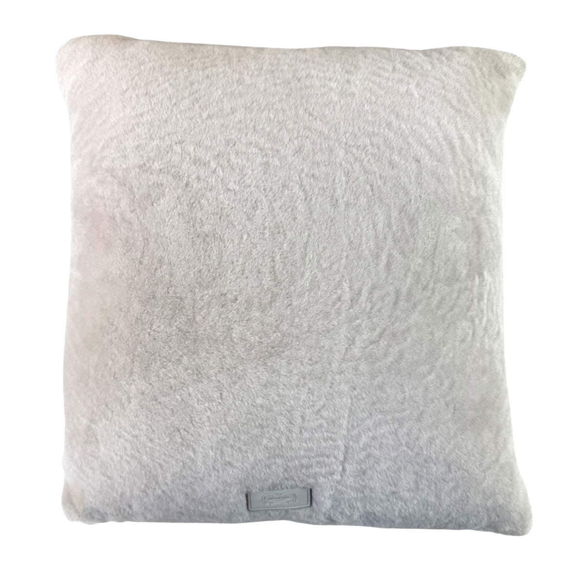 Agnona Pillow White Beige Sheepskin Wool Cashmere