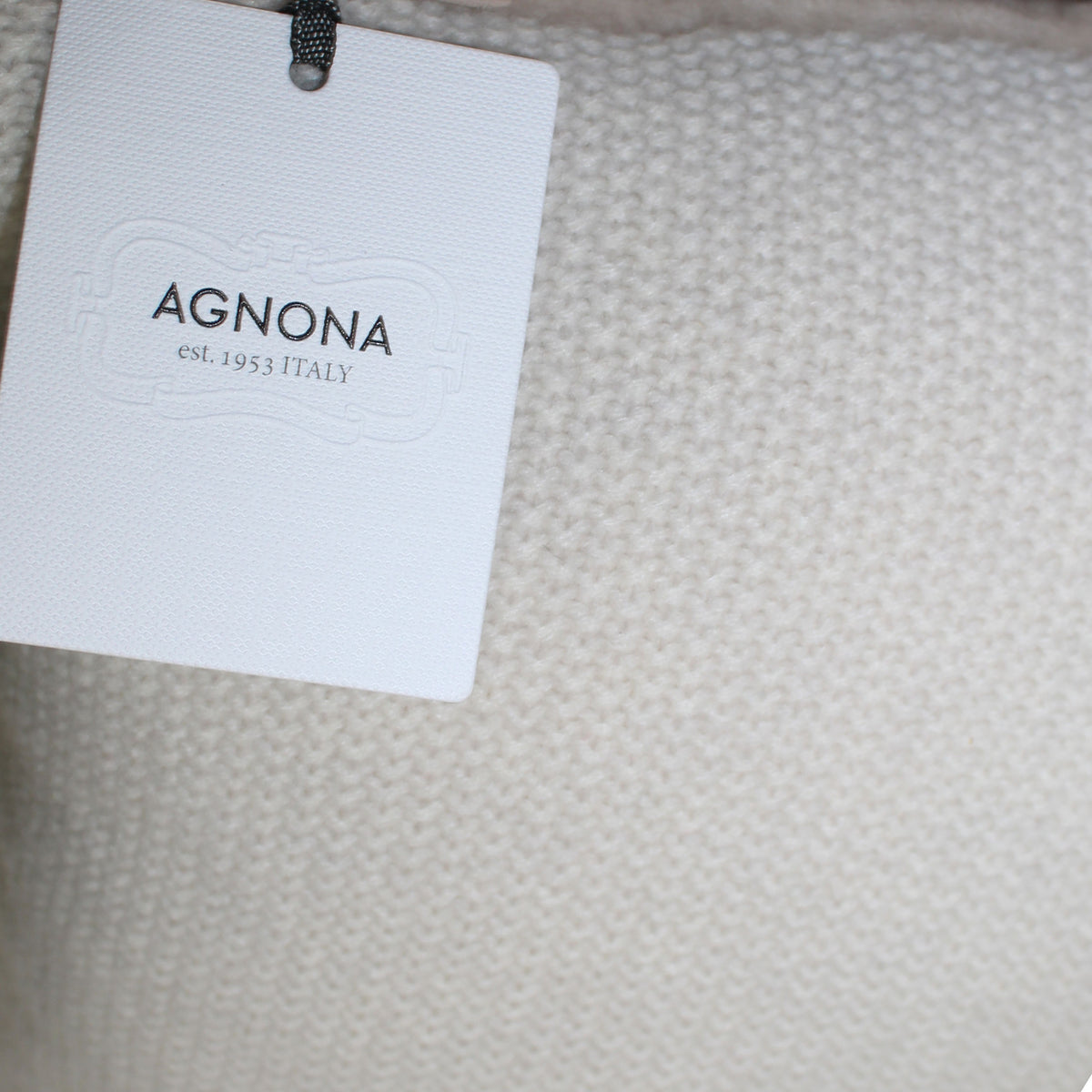 Agnona Pillow White Beige Sheepskin Wool Cashmere