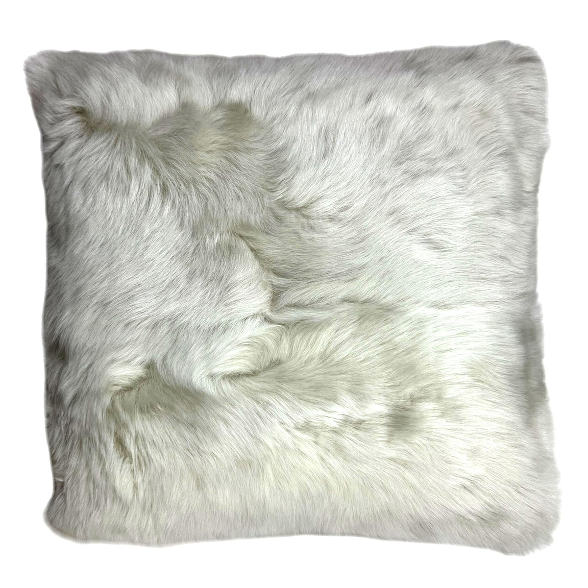 Agnona Pillow Gray White Cashmere Shearling