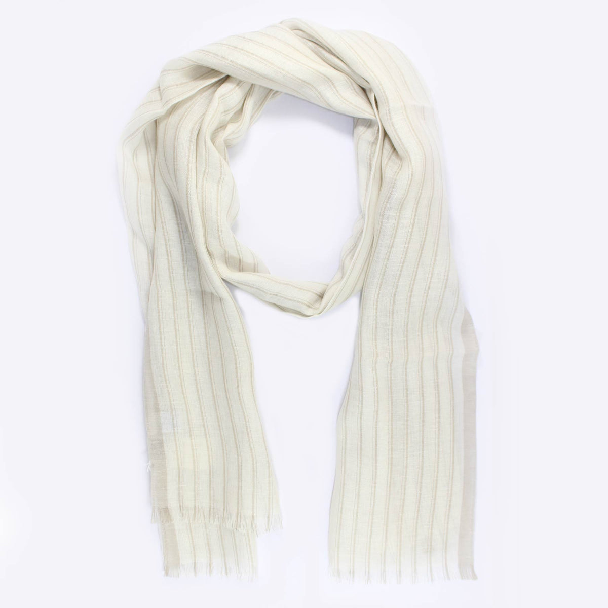 スカーフ AGNONA Scarves Beige Agnona Scarf Beige Linen Silk - Luxury Women Shawl SALE