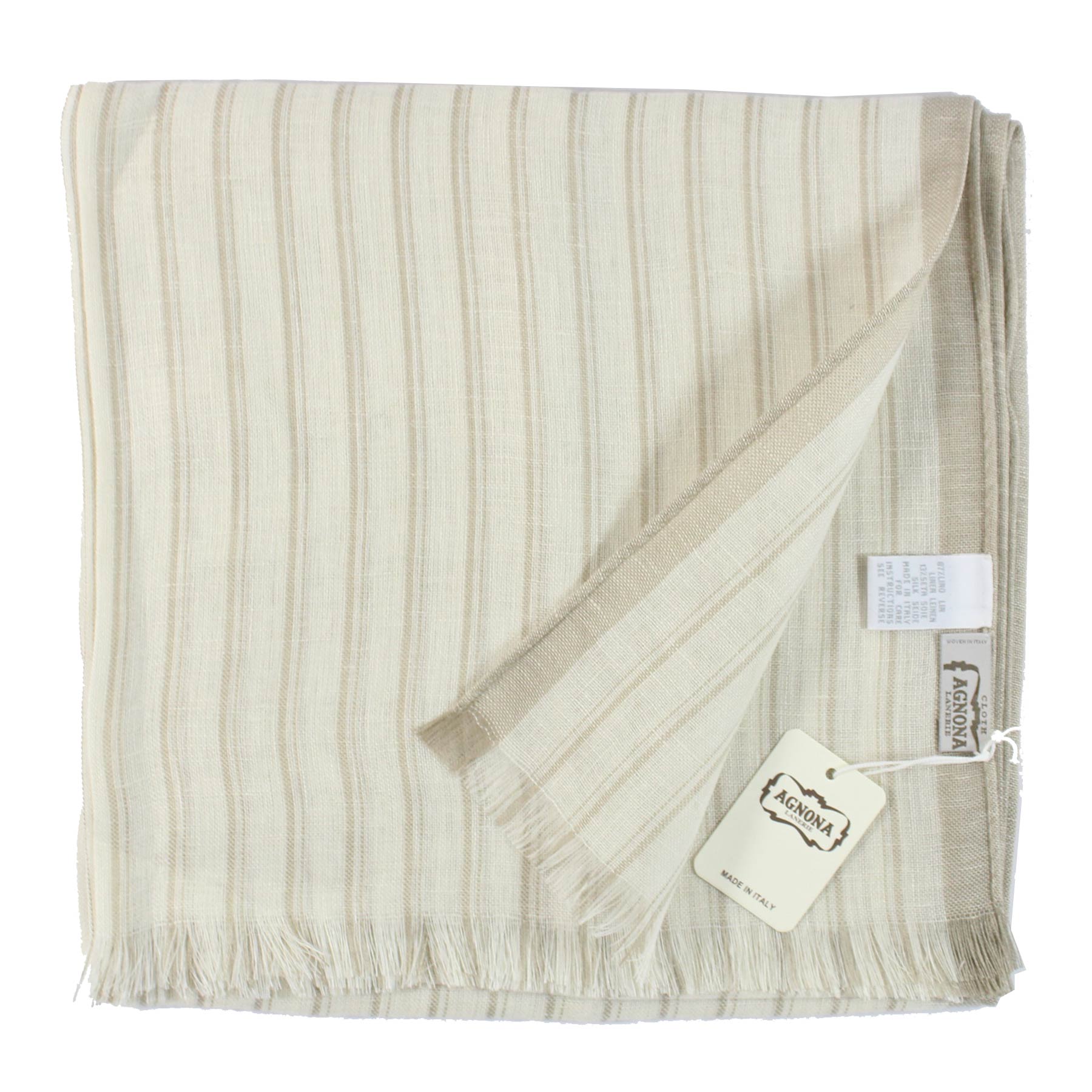 Agnona Scarf Beige - Linen Silk Shawl SALE