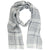 Agnona Scarf Light Gray Gray Design - Luxury Linen Cashmere Silk Shawl