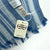 Agnona Scarf Navy Gray Stripes Design - Luxury Women Shawl