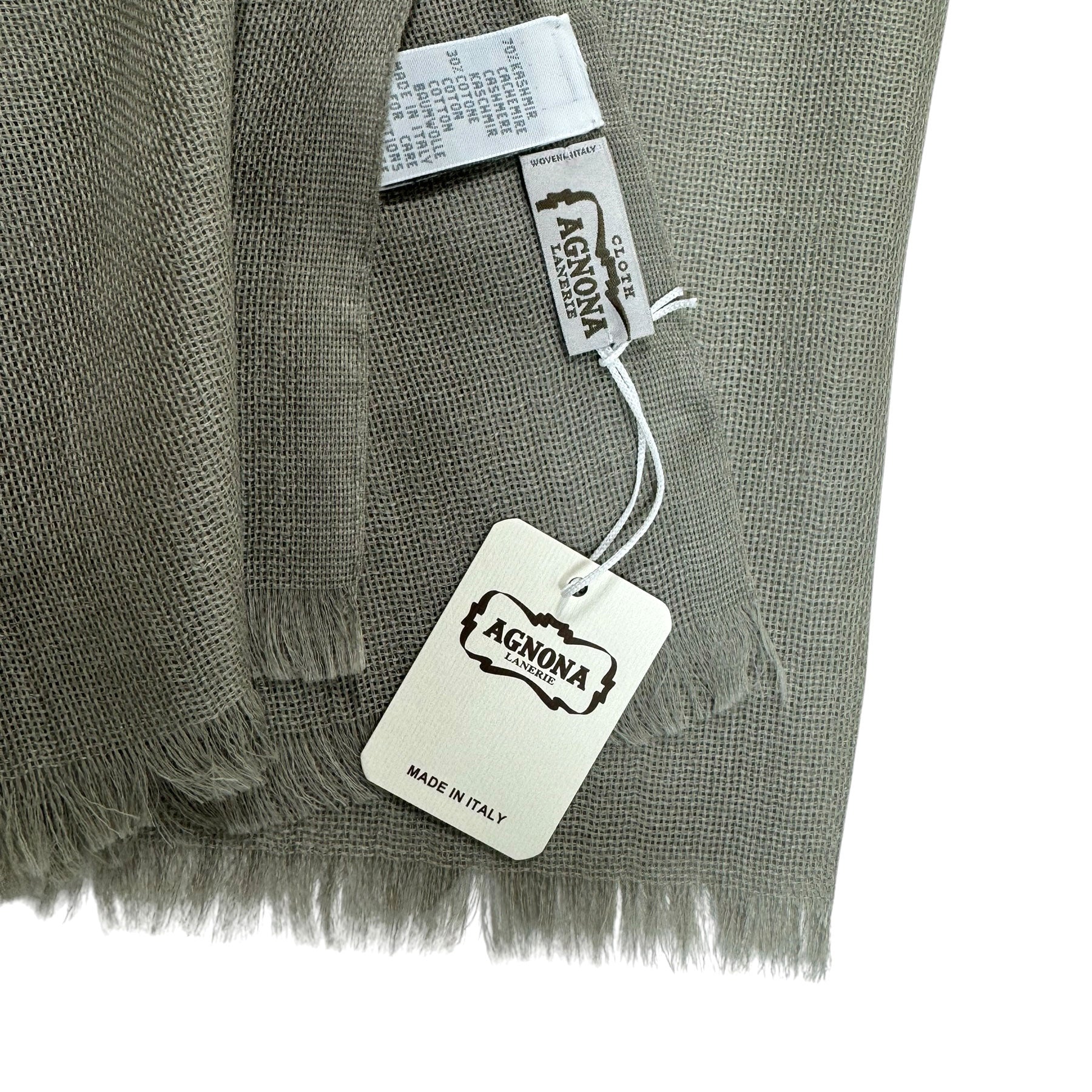 Agnona Scarf Seagrass - Light Weight Cashmere Cotton