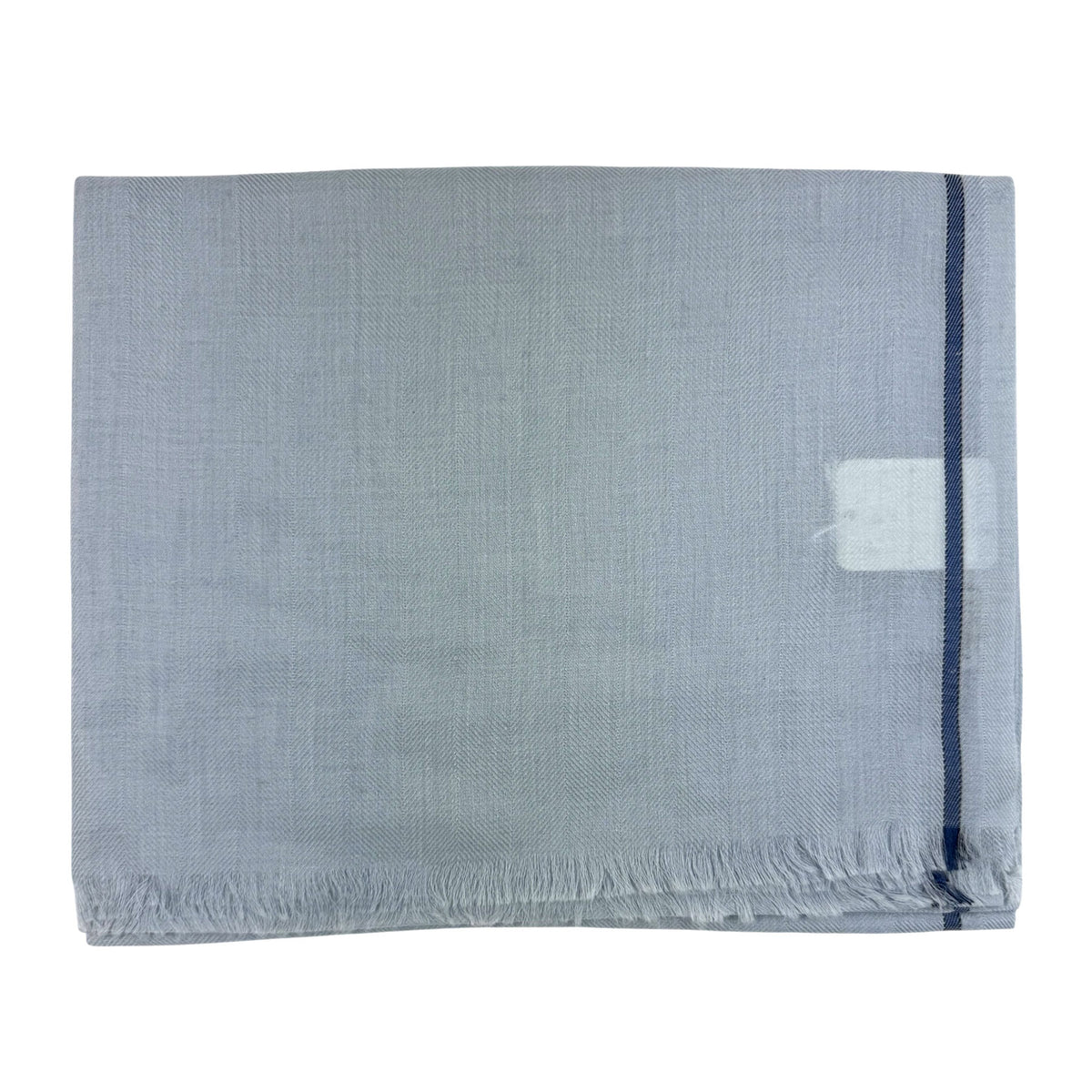 Agnona Scarf Light Blue Cashmere Cotton Shawl SALE