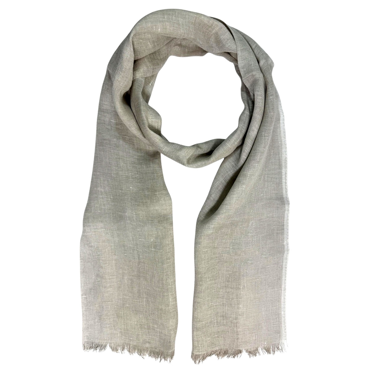 Agnona Scarf Gray - Luxury Linen Silk Designer Shawl SALE