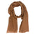 Agnona Scarf Rust Brown Pleated Design - Luxury Cotton Silk Shawl
