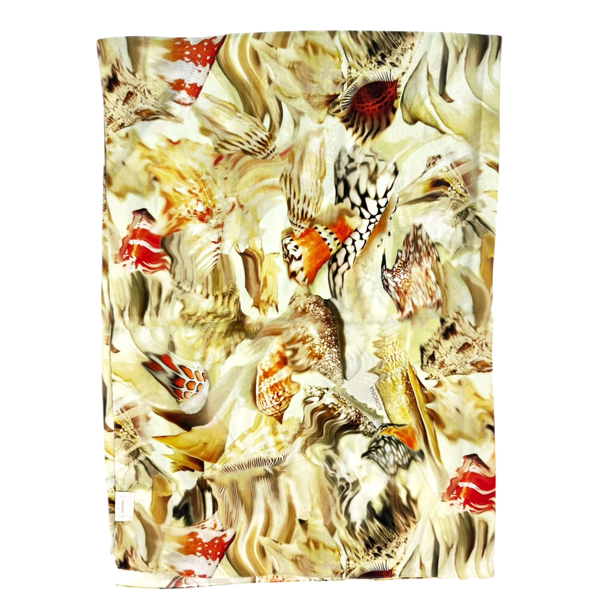 Agnona Scarf Shells Design - Light Weight Silk Woman Shawl SALE