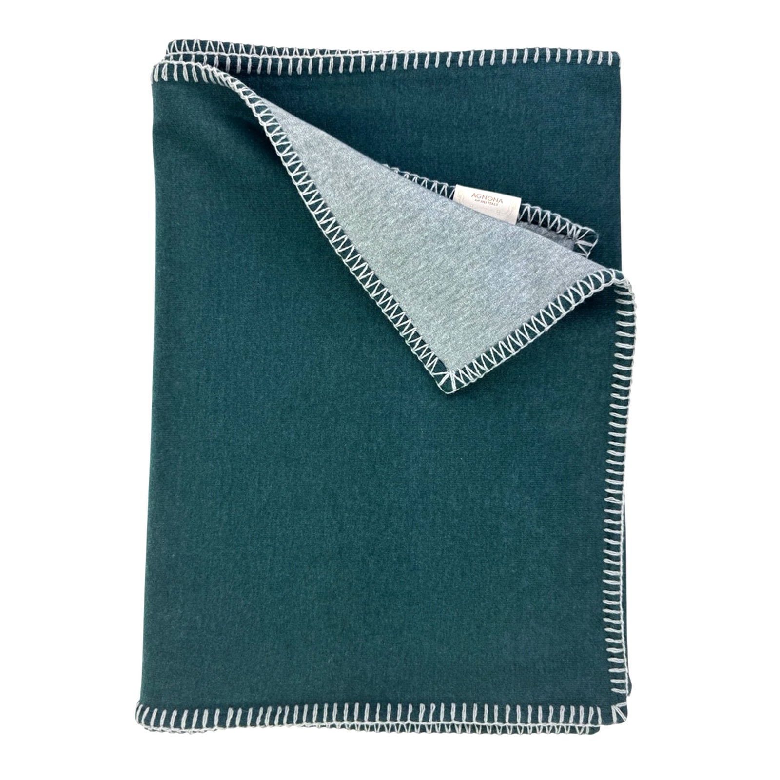 Agnona Cashmere Scarf Green - Medium-Heavy Weight Shawl