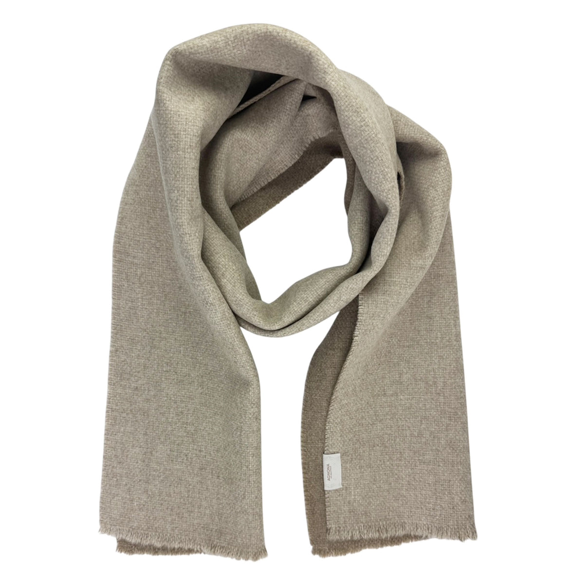 Agnona Scarf Beige Gray - Luxury Cashmere Shawl