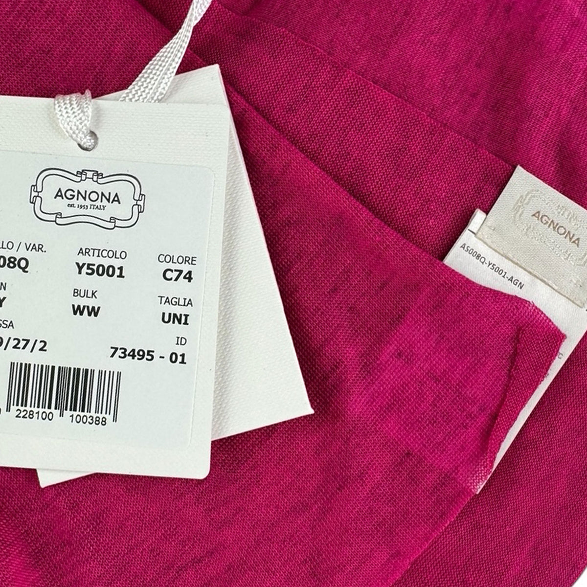 Agnona Scarf Cranberry Pink
