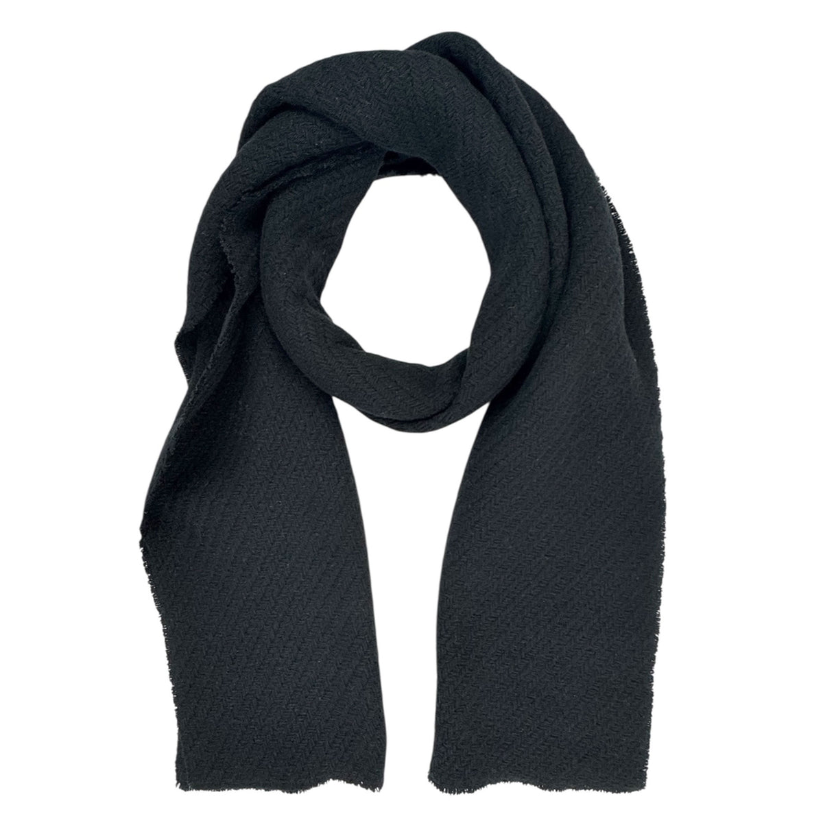 Agnona Scarf Black Weave New