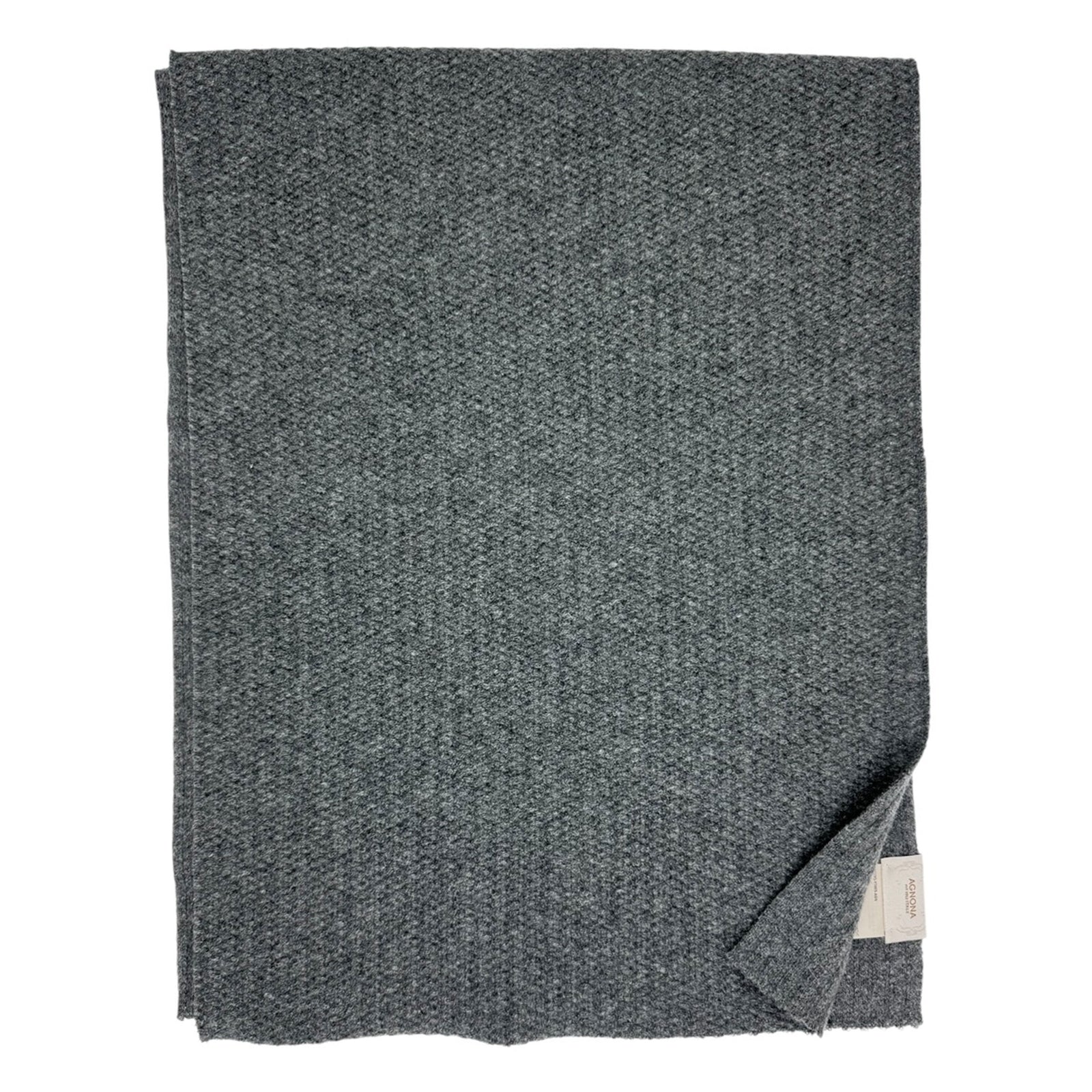 Agnona Scarf Gray Unisex Cashmere Shawl