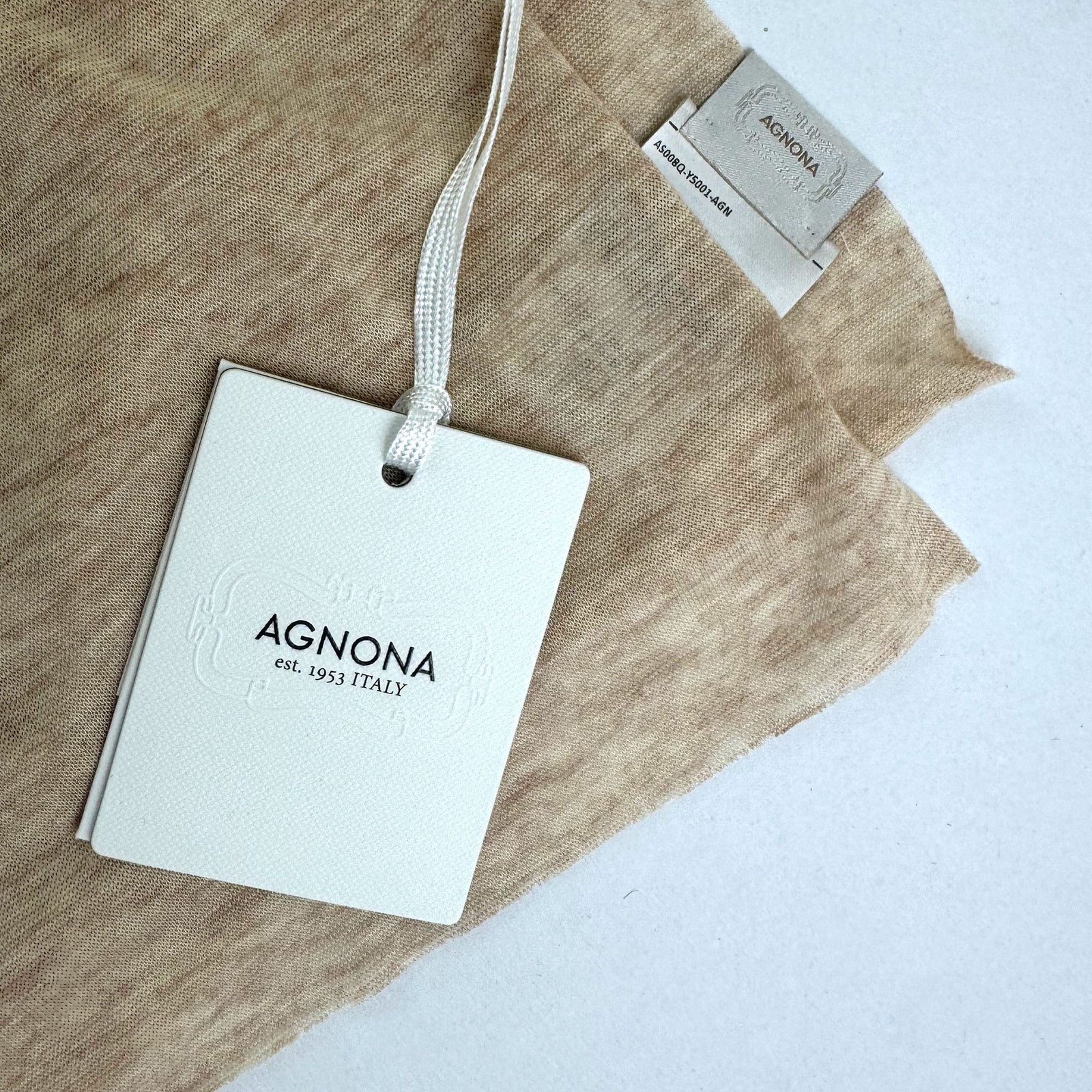 Agnona Scarf Buttermilk Brown - Luxury Women Shawl