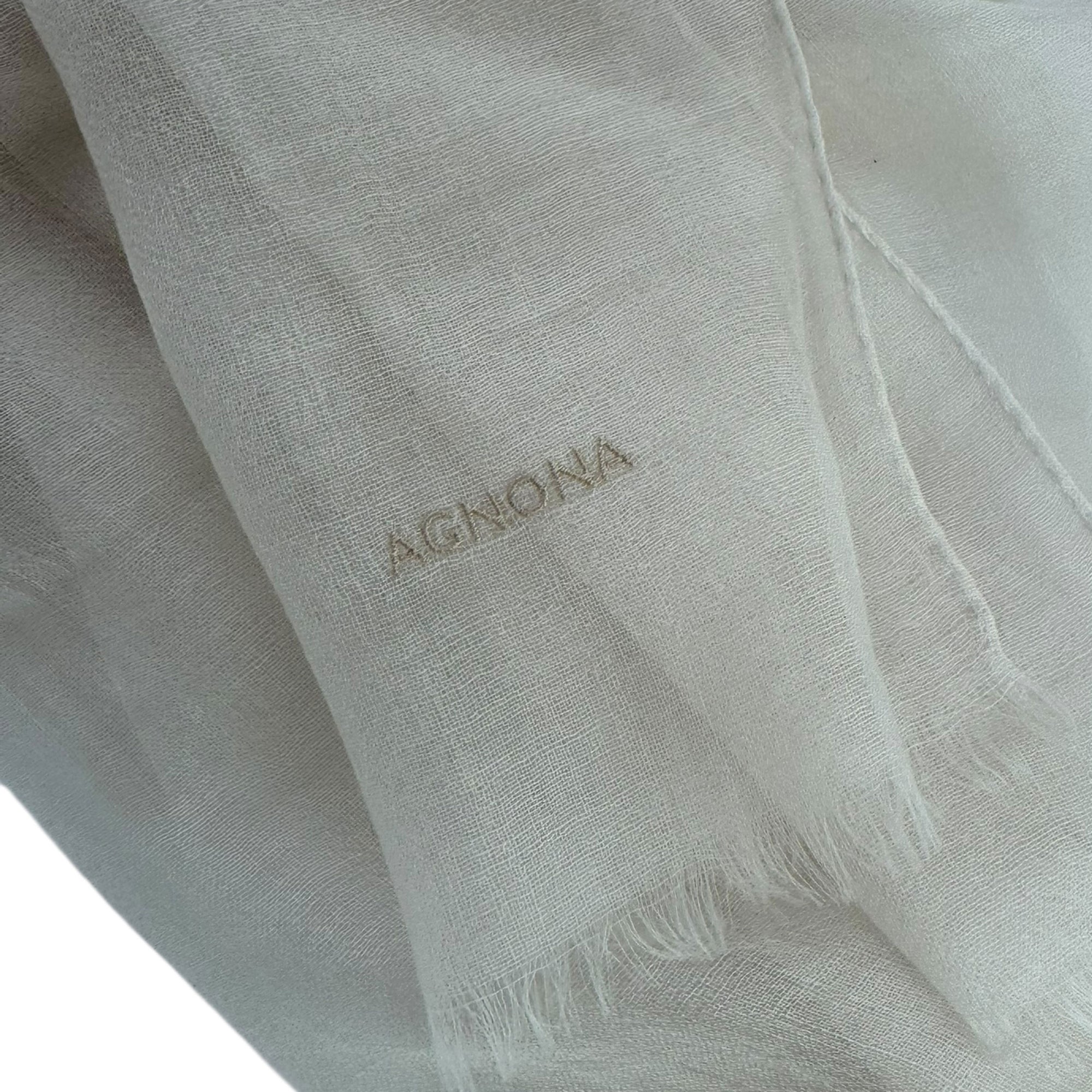 Agnona Scarf Beige - Luxury Delicate Cashmere Shawl