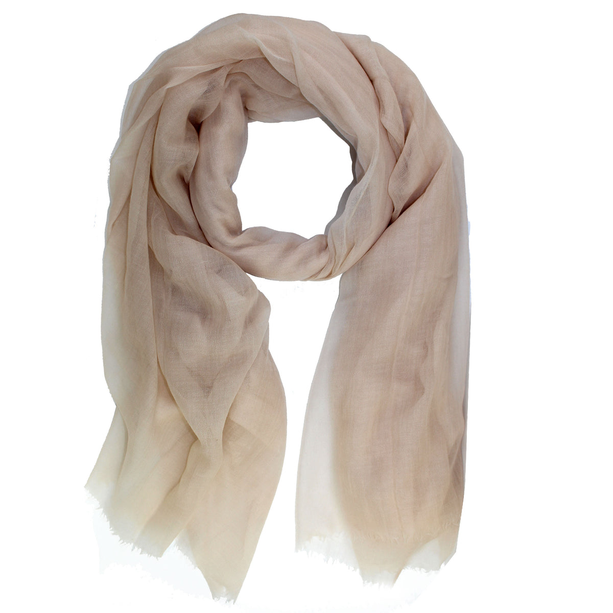 Agnona Scarf Beige Faded-Rose - Extra Large Delicate Cashmere Shawl