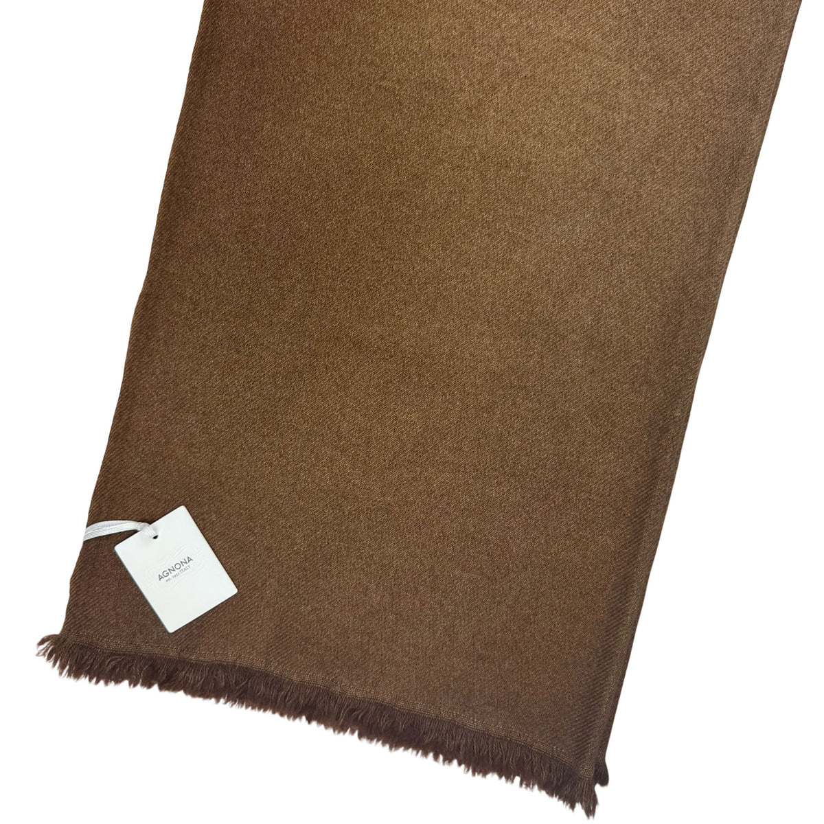 Agnona Cashmere Scarf Brown - Luxury Medium Weight Shawl
