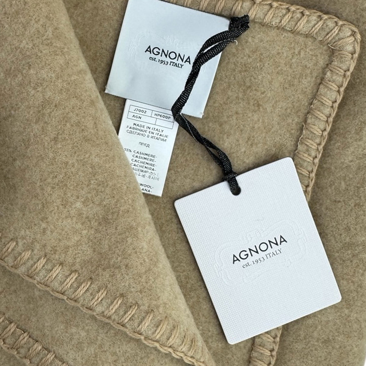 Agnona Blanket Beige Cashmere Wool