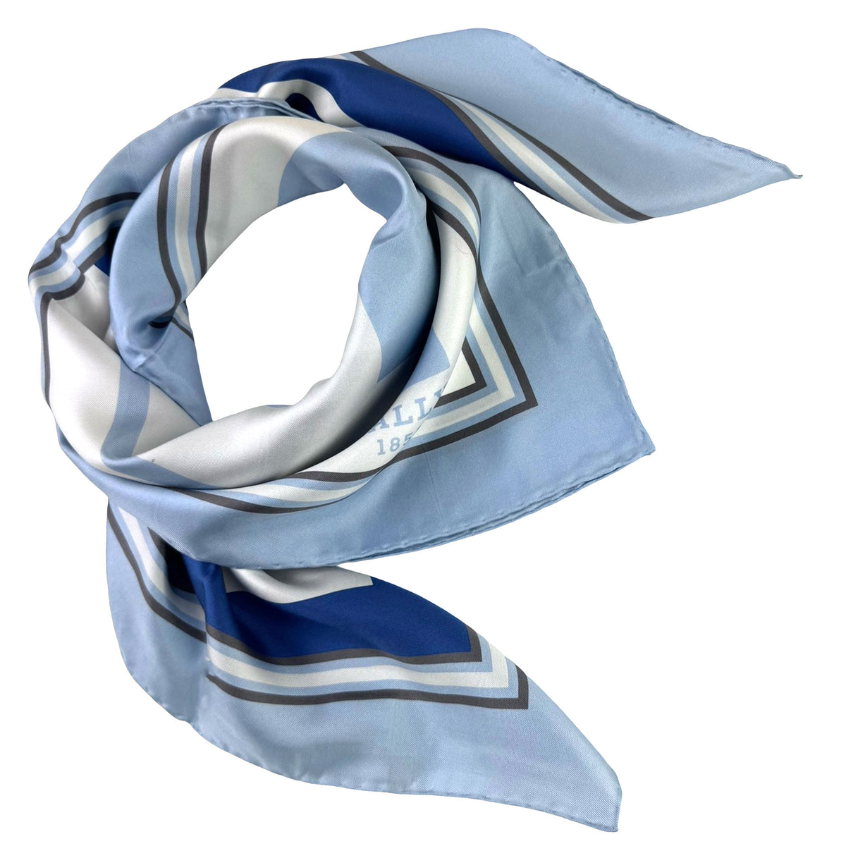 Bally Scarf Blue Design New Collection