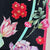 Laura Biagiotti Scarf Tan Green Multi Colors Floral - Square Silk Foulard