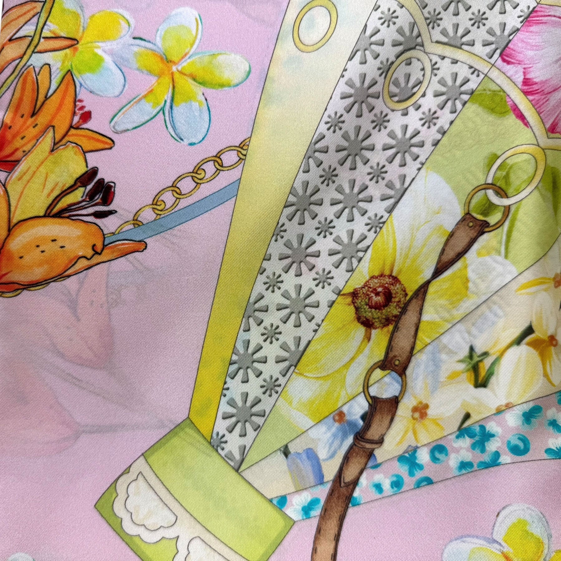 Laura Biagiotti Silk Scarf Pink - Square Foulard - Made In Italy