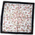 new Laura Biagiotti Silk Scarf Brown White Floral - Square Foulard
