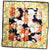 Laura Biagiotti Silk Scarf Floral Design - Large 36 Inch Square Foulard