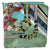 Laura Biagiotti Silk Scarf Mint Green Floral Equestrian - Square Foulard - Made In Italy