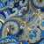 Laura Biagiotti Silk Scarf Navy Blue Brown - Square Foulard - Made In Italy