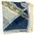 Borbonese Scarf Navy Blue Nautical Design - Linen Silk Shawl