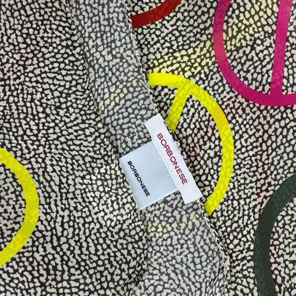 
Pink Green Logo Screw - Silk Square Foulard