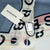 Borbonese Scarf Blue Eye of Partridge Design
