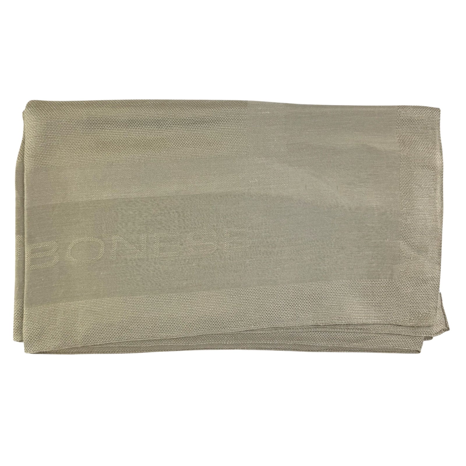 Borbonese Silk Scarf Taupe - Extra Large Shawl