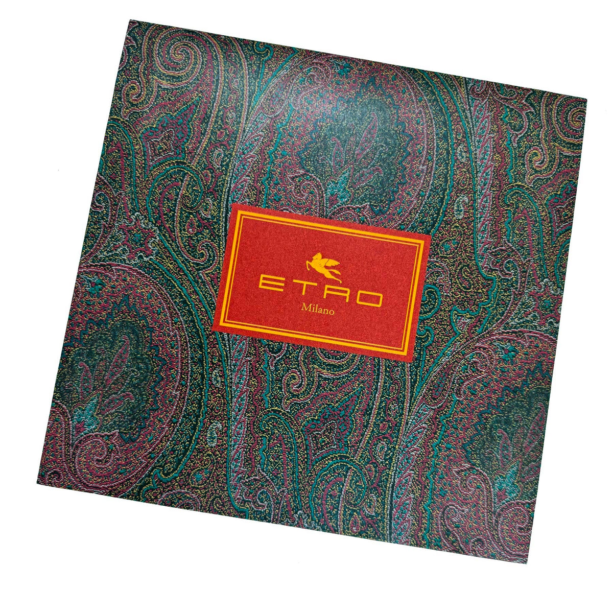 Etro Scarf Placed Paisley Design - Extra Large Square Cashmere Shawl SALE