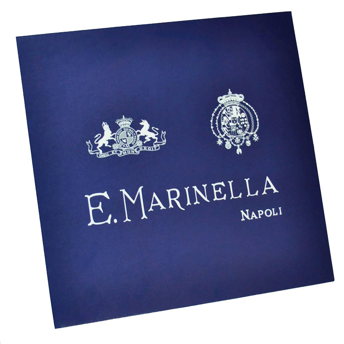 E. Marinella Scarf Dark Brown Lucky Horn &amp; Pulcinella Mask - Twill Silk Foulard SALE