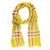 Burberry Scarf Giant Check Gauze Mustard - Wool Silk Shawl