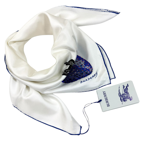 【送料&関税込】Burberry Horse Silk Split Scarf - Unisex Burberry Horse Silk Split Scarf | italist
