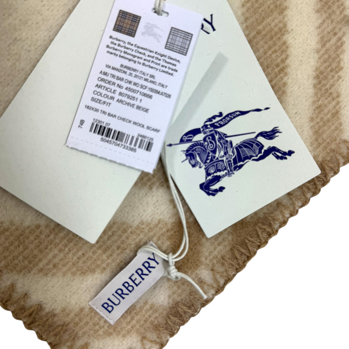 Archive Beige Tri Bar Check